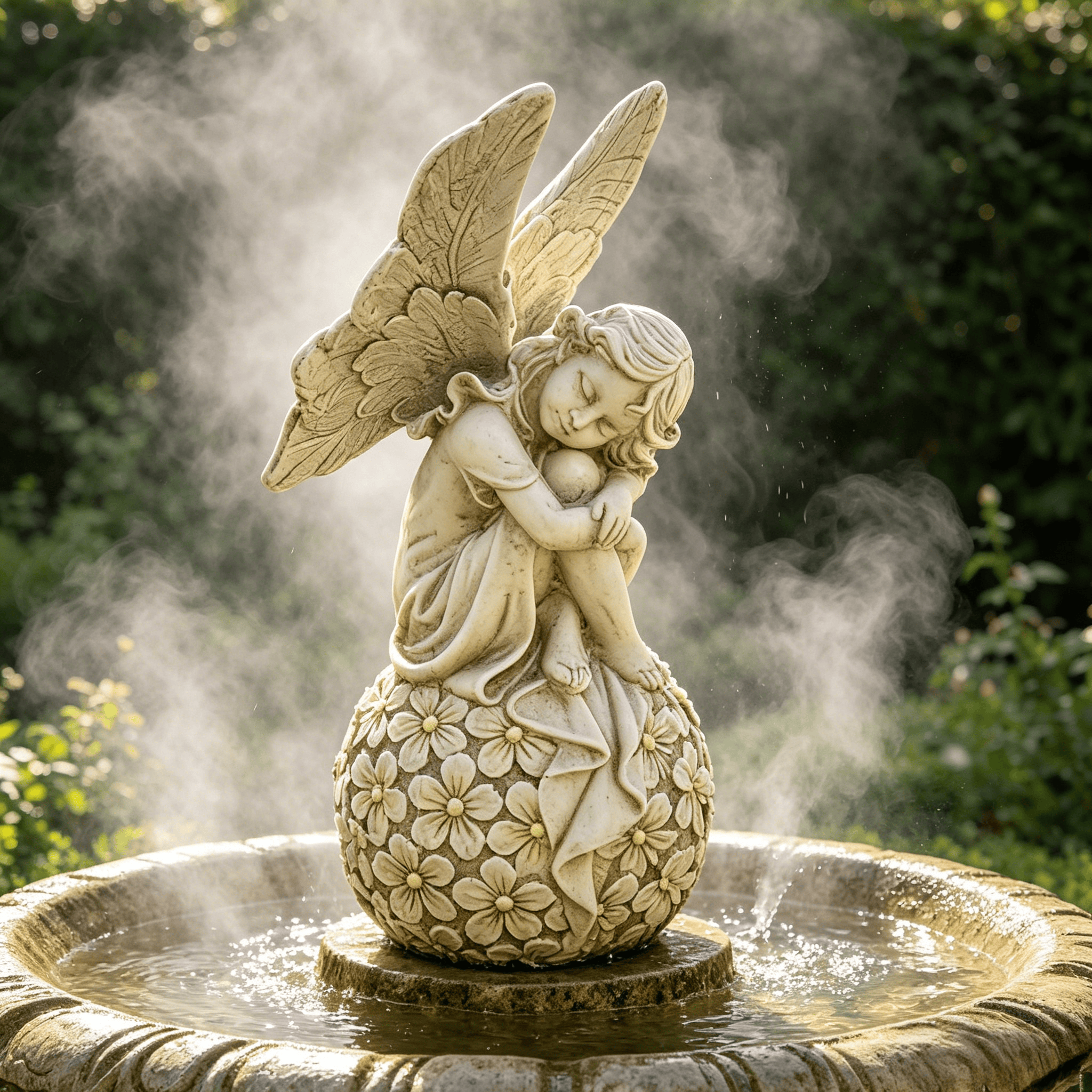 13.2-inch Garden Fairy Statue, - Resin Art Flowers incelemesi ve fiyatı