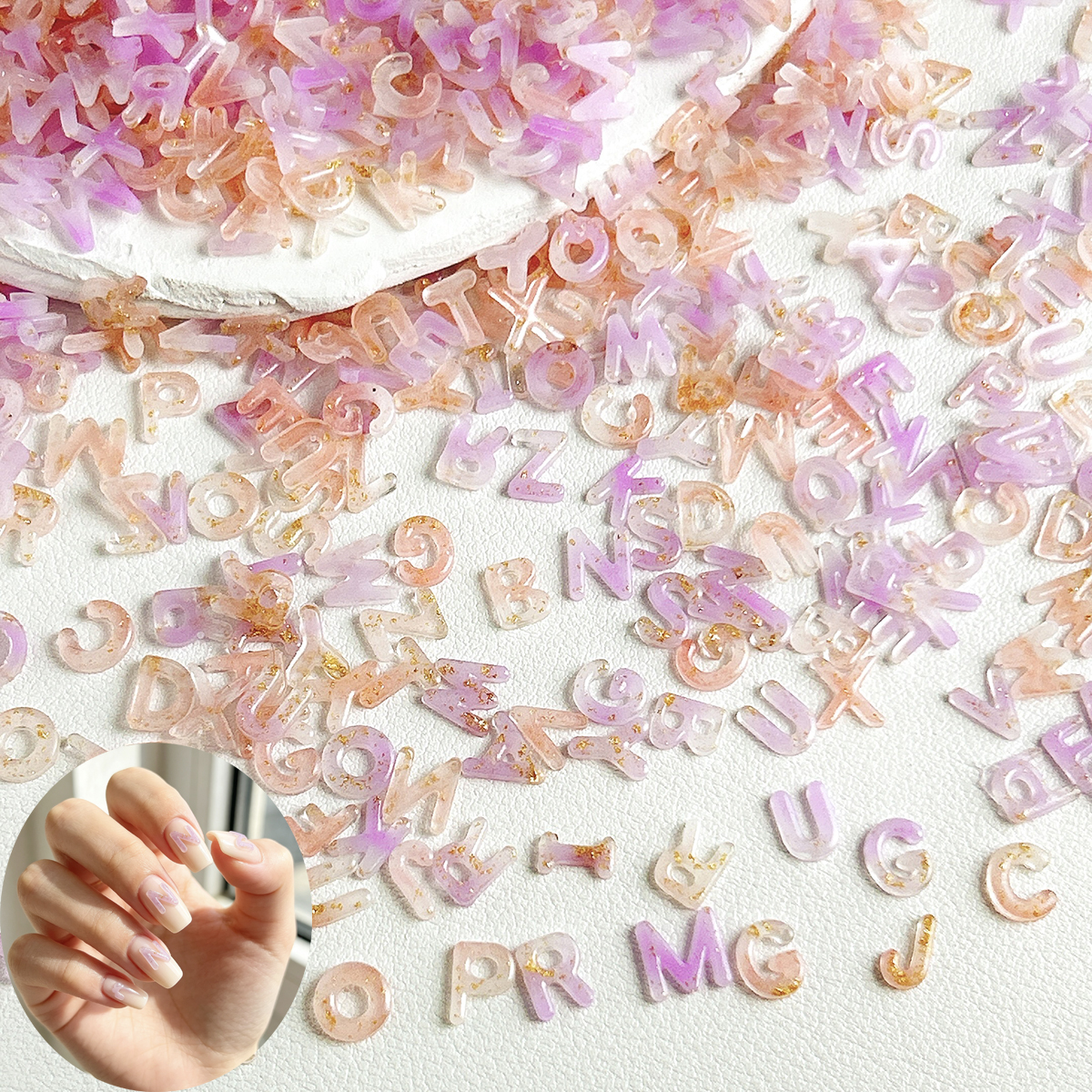 50PCS Luminous Gold Foil Gradi - Resin Art Name incelemesi ve fiyatı