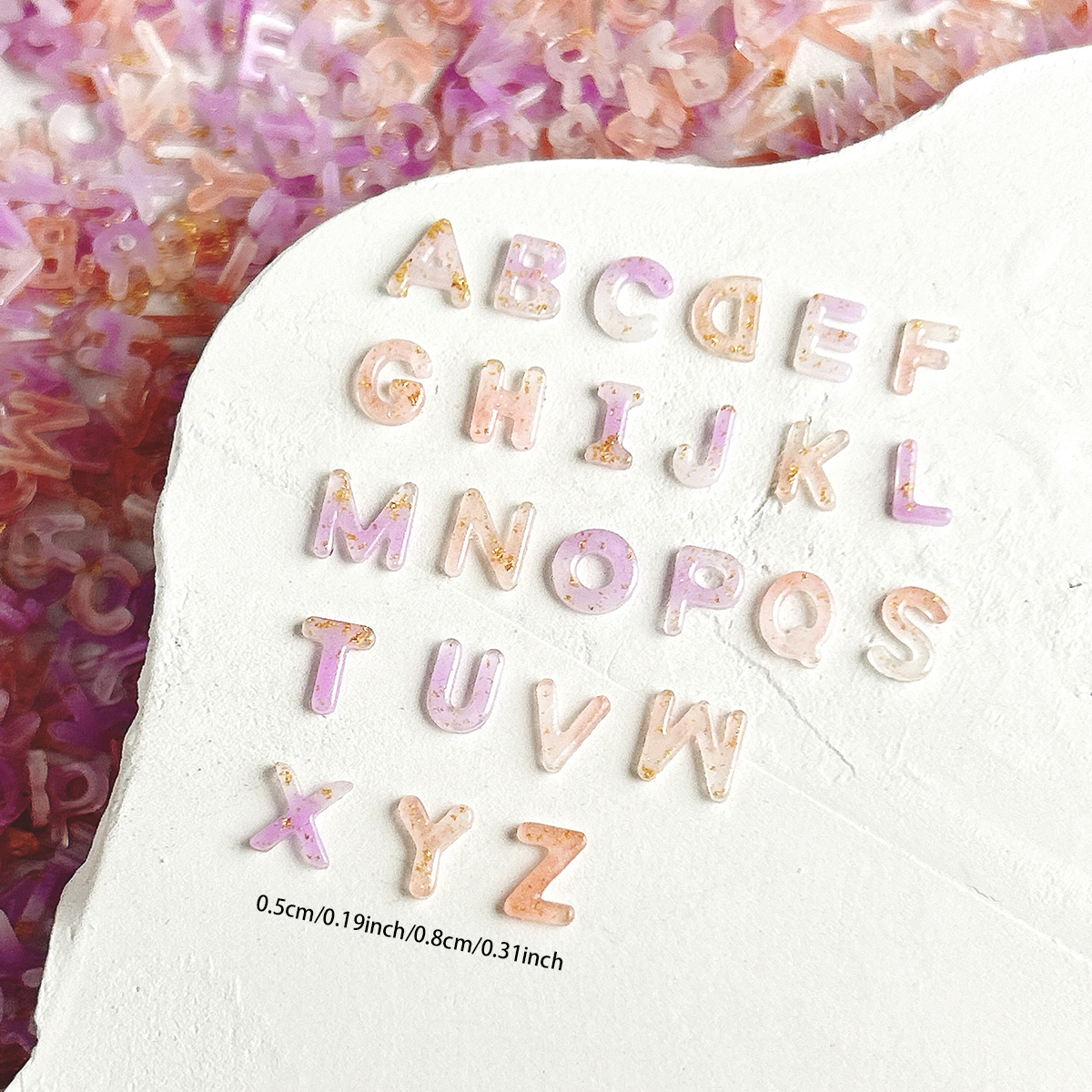 50PCS Luminous Gold Foil Gradi - Resin Art Name incelemesi ve fiyatı