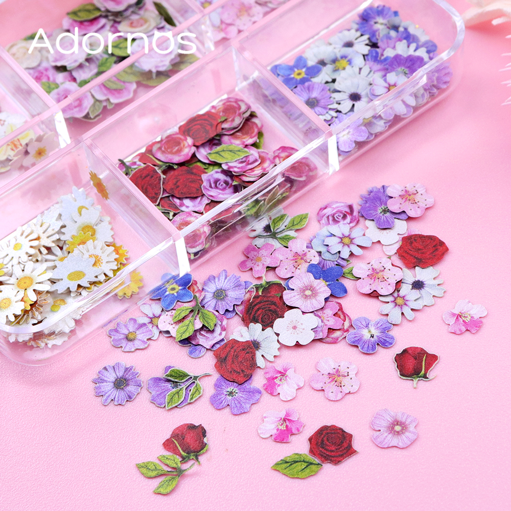 6 Grids Flowers Wood Pulp Chip - Resin Art And Wood incelemesi ve fiyatı