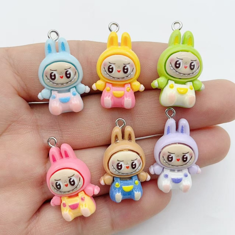 10Pcs Kawaii Rabbit Strawberry - Resin Art Earrings incelemesi ve fiyatı