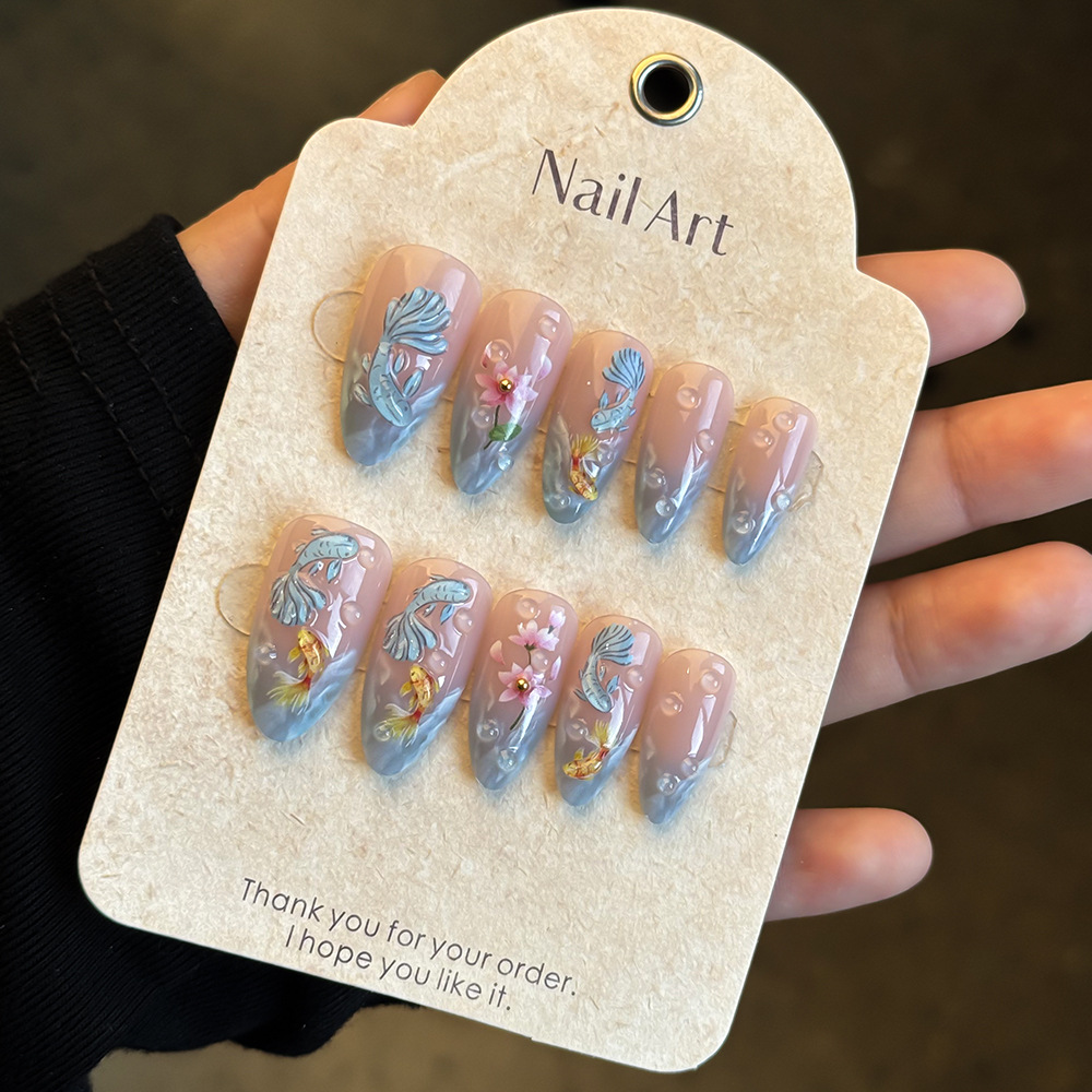 24pcs hot selling koi nail art - Resin Art Flowers incelemesi ve fiyatı