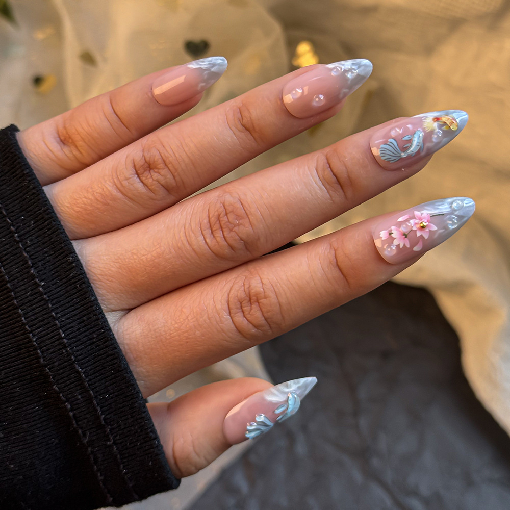 24pcs hot selling koi nail art - Resin Art Flowers incelemesi ve fiyatı