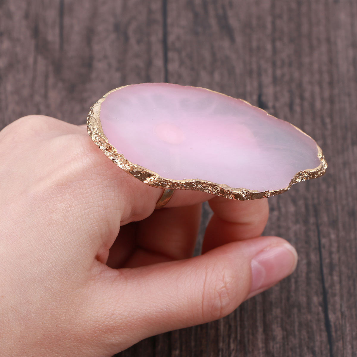 Adjustable Pink Mini Finger Ri - Resin Art Ring Design incelemesi ve fiyatı