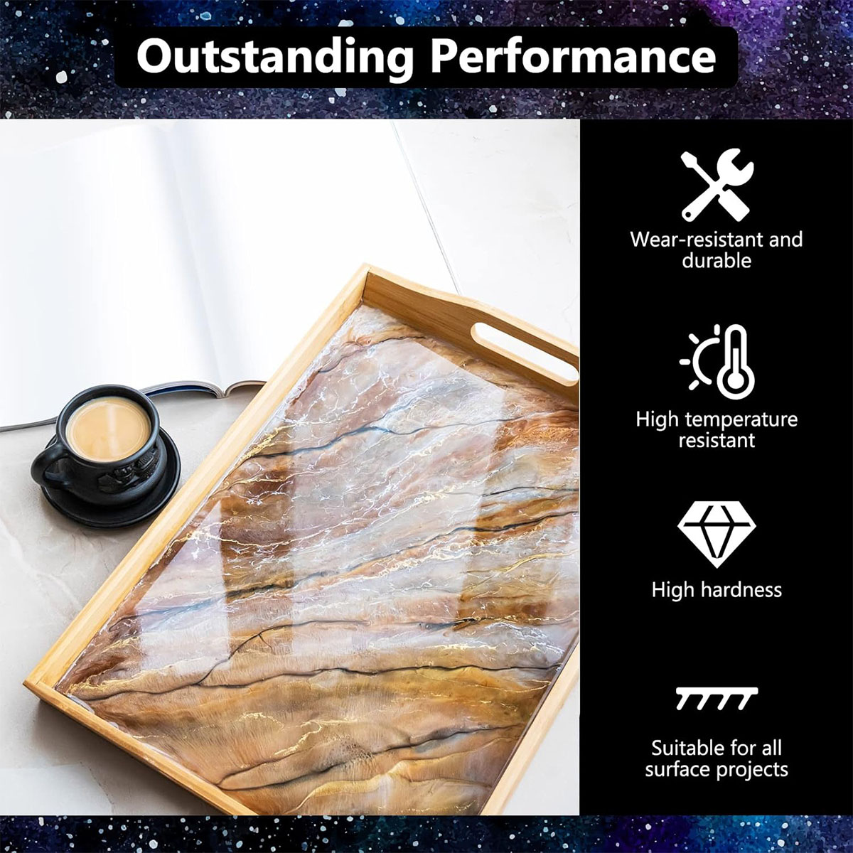 1000ml Crystal Clear Epoxy Res - Resin Art And Wood incelemesi ve fiyatı