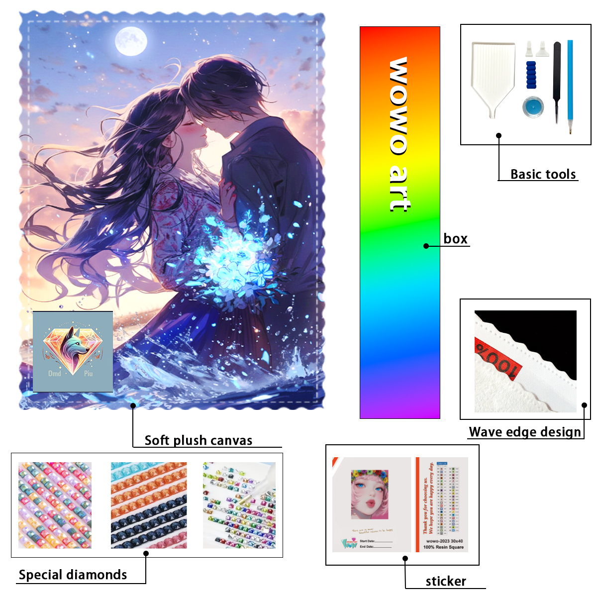 【Piu Diamond Art】The lovers un - Resin Art Under 100 incelemesi ve fiyatı