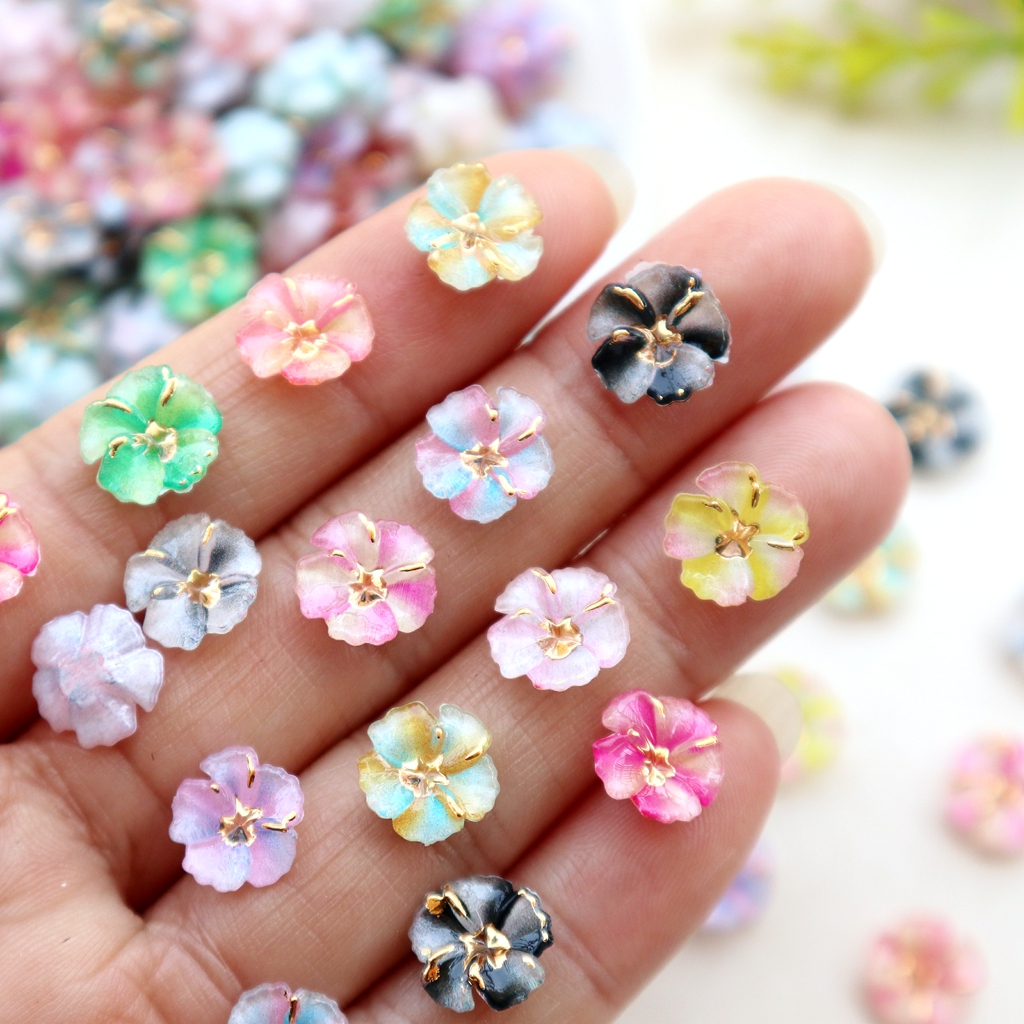 30pcs Mini Resin Flower Caboch - Resin Art Flowers incelemesi ve fiyatı