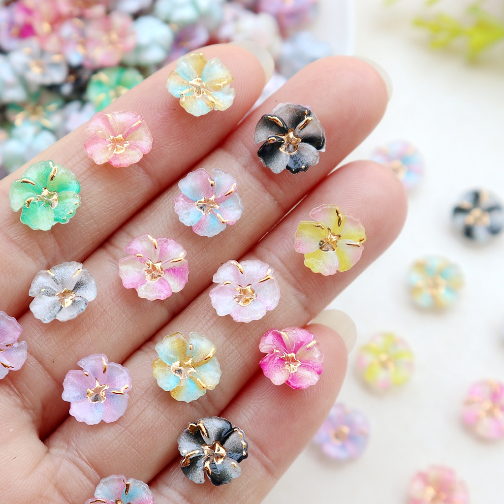 30pcs Mini Resin Flower Caboch - Resin Art Flowers incelemesi ve fiyatı