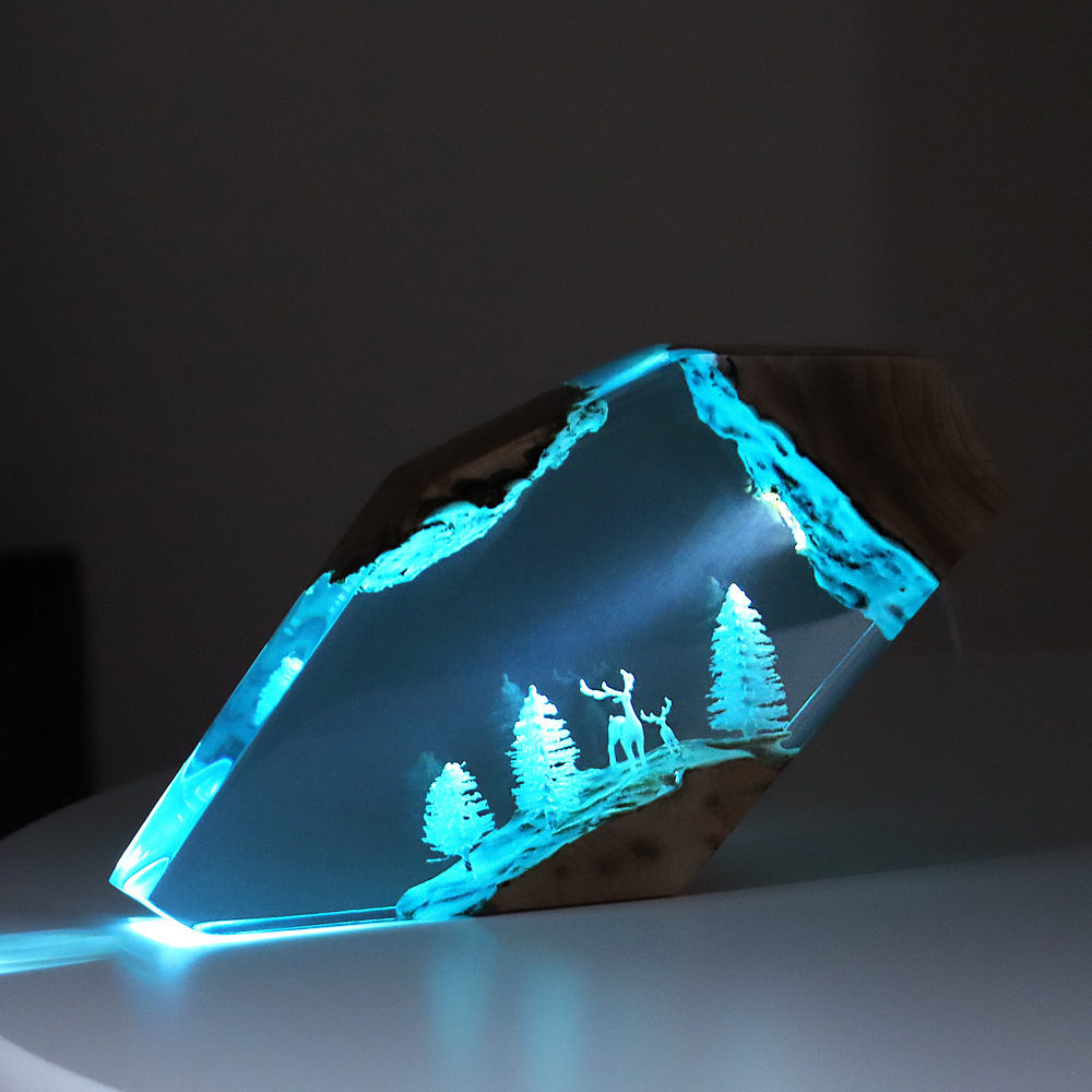 Forest Fairy Deer Desktop Art  - Resin Art Home Decor incelemesi ve fiyatı
