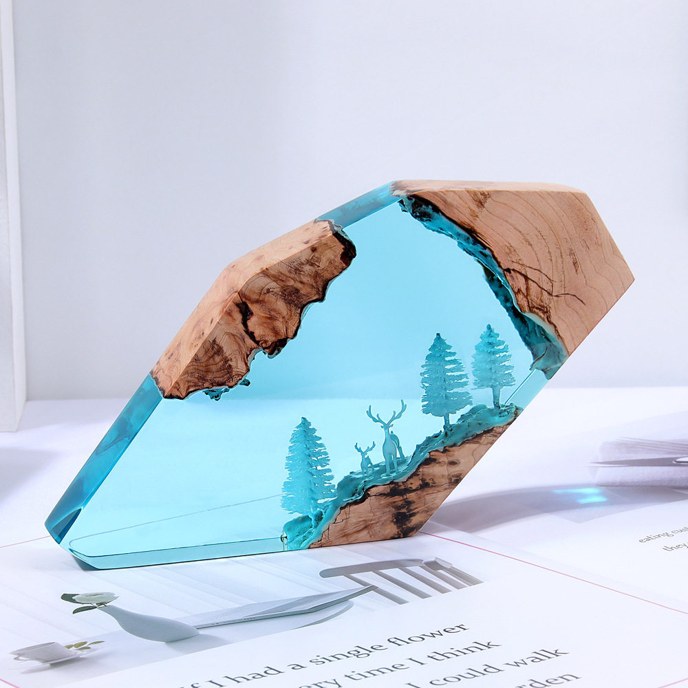 Forest Fairy Deer Desktop Art  - Resin Art Home Decor incelemesi ve fiyatı