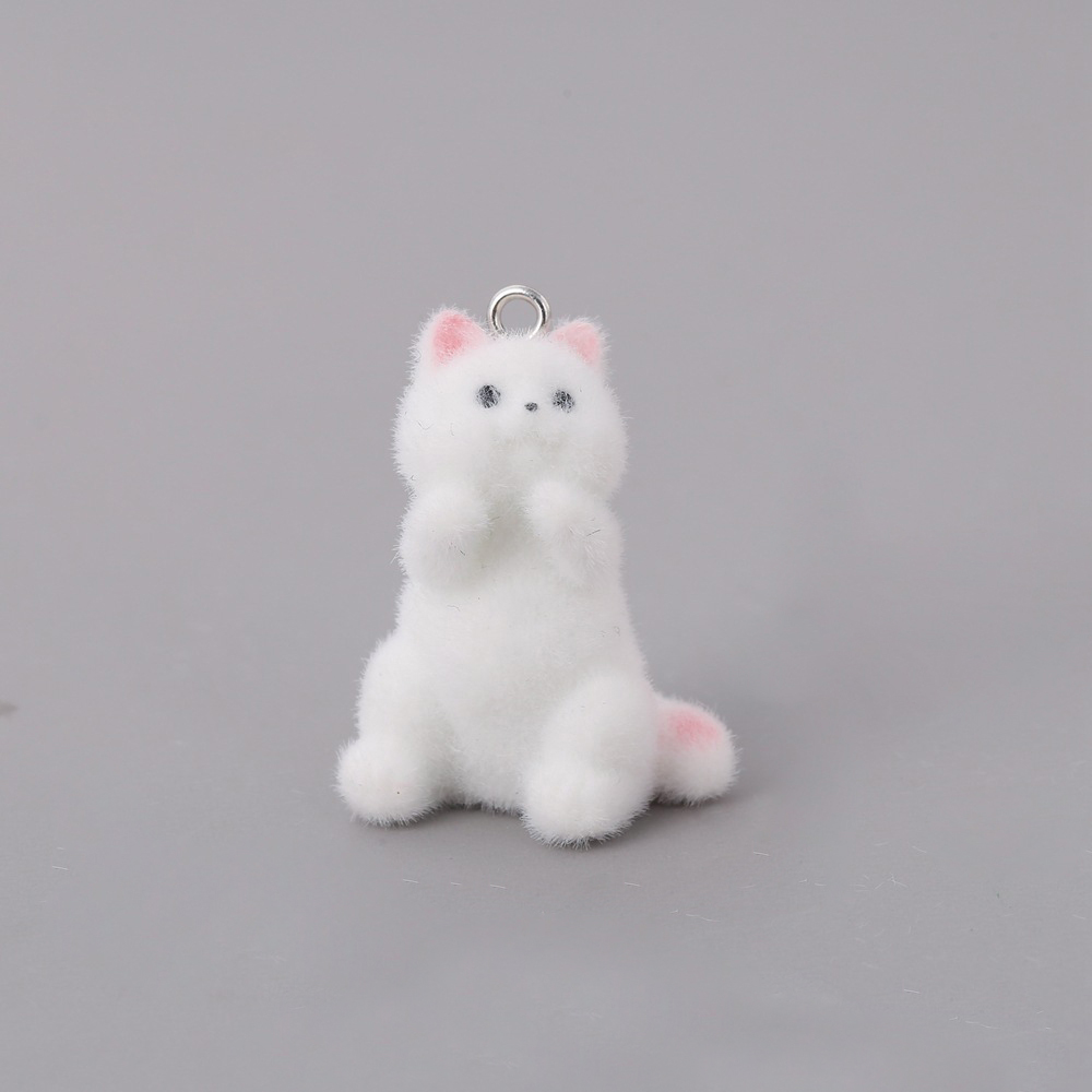 2pcs Flocking Little Cat Resin - Resin Art Earrings incelemesi ve fiyatı