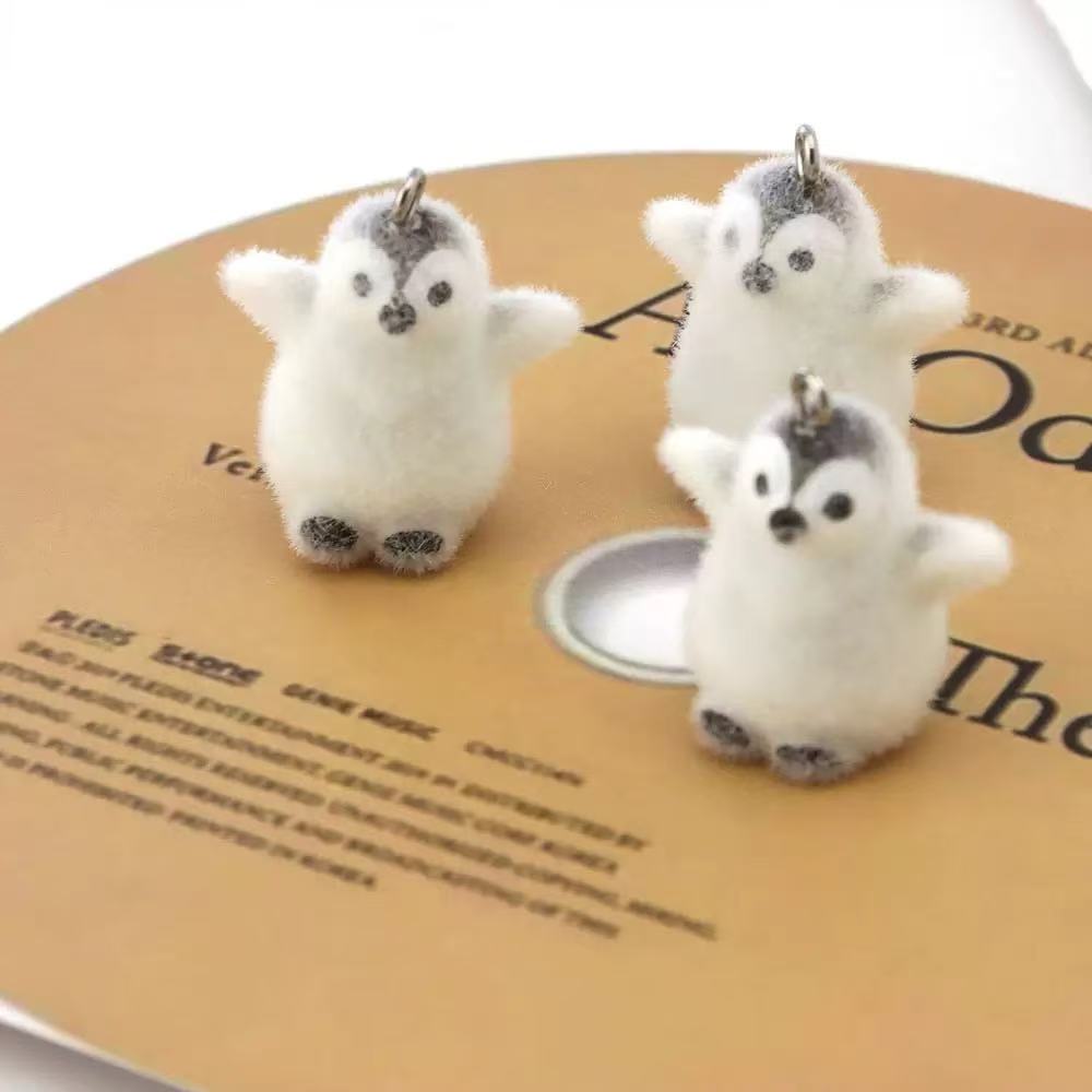 5pcs Flocking Small Penguin Re - Resin Art Earrings incelemesi ve fiyatı