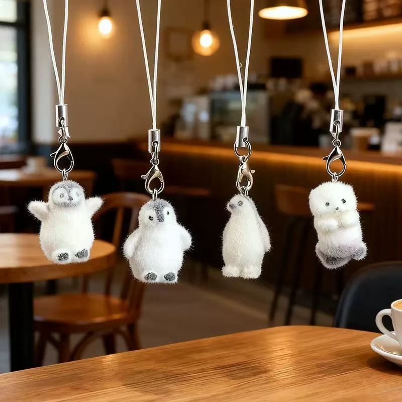 5pcs Flocking Small Penguin Re - Resin Art Earrings incelemesi ve fiyatı