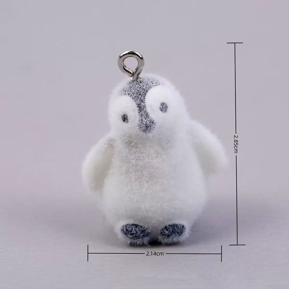 5pcs Flocking Small Penguin Re - Resin Art Earrings incelemesi ve fiyatı