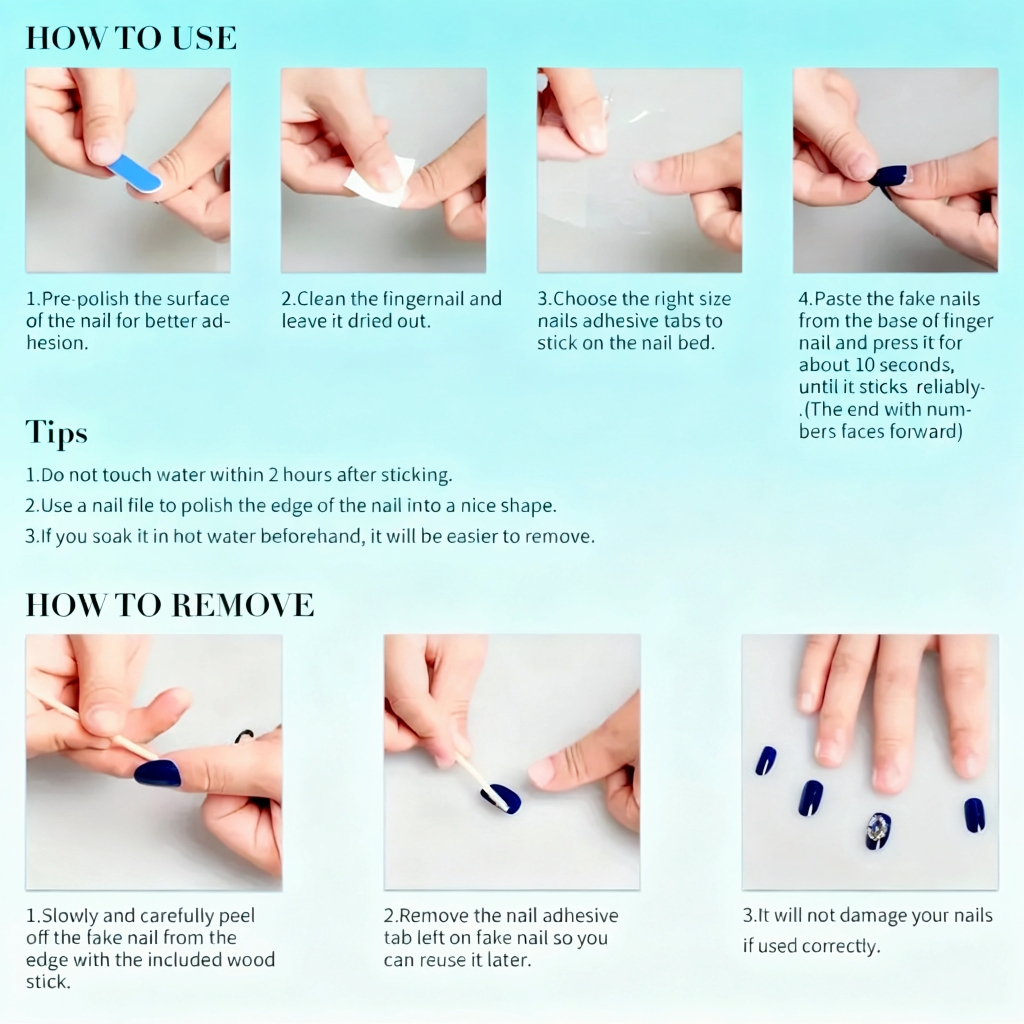 10Pcs Handmade Press On Nails  - Resin Art Design incelemesi ve fiyatı